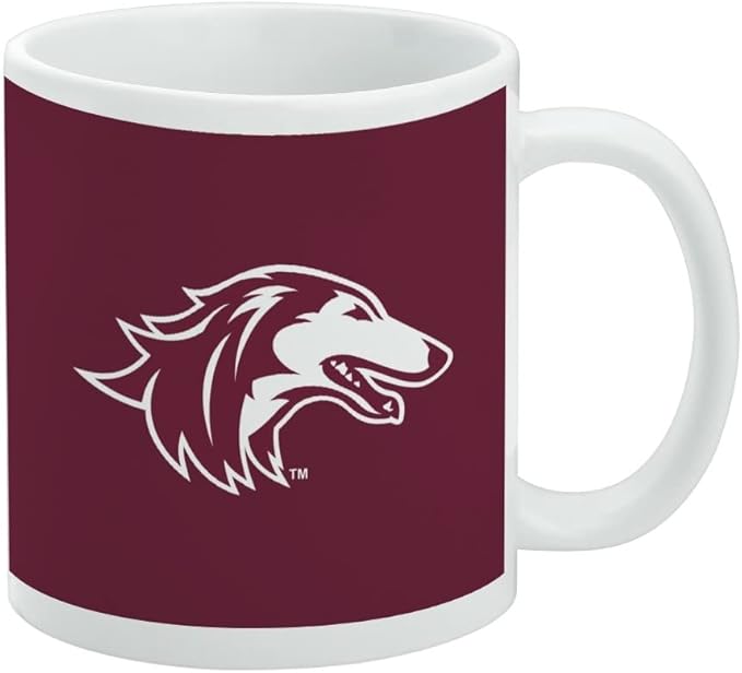 SIU Primary Logo Ceramic Coffee Mug, Novelty Gift Mugs for Coffee, Tea and Hot Drinks, 11oz, White