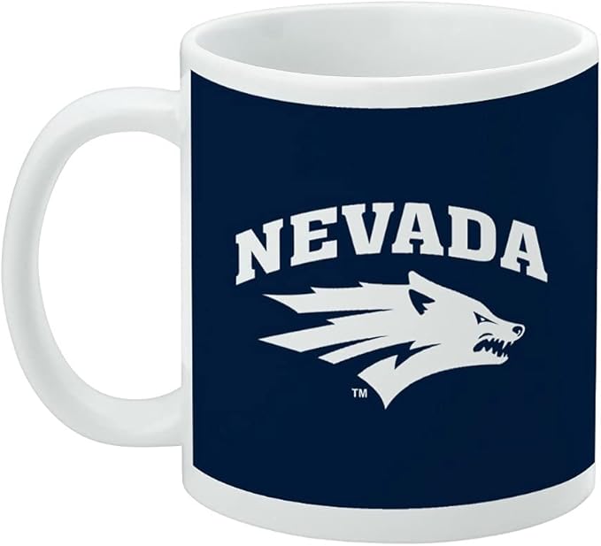 University of Nevada, Reno Primary Logo Ceramic Coffee Mug, Novelty Gift Mugs for Coffee, Tea and Hot Drinks, 11oz, White