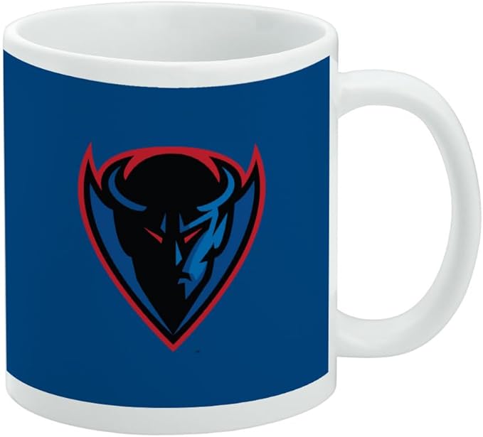DePaul Primary Logo Ceramic Coffee Mug, Novelty Gift Mugs for Coffee, Tea and Hot Drinks, 11oz, White