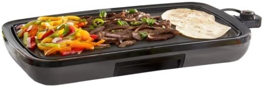 DASH Deluxe Everyday Electric Griddle with Dishwasher Safe Removable Nonstick Cooking Plate for Pancakes, Burgers, Eggs and more, Includes Drip Tray + Recipe Book, 20” x 10.5”, 1500-Watt - Grey