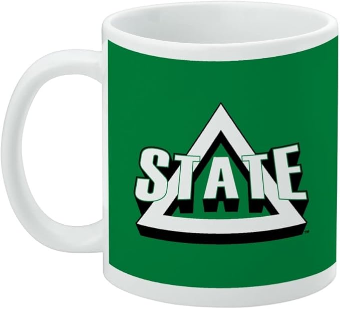 Delta State Primary Logo Ceramic Coffee Mug, Novelty Gift Mugs for Coffee, Tea and Hot Drinks, 11oz, White