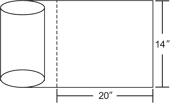 14x20 Plastic Produce Bags on a Roll - Clear Plastic Bags for Food, Vegetable, Fruits, Bread, Pet Bags and Grocery Clear Bag- 350 Bags/roll (10 Rolls), FBA-PB1420-10-US