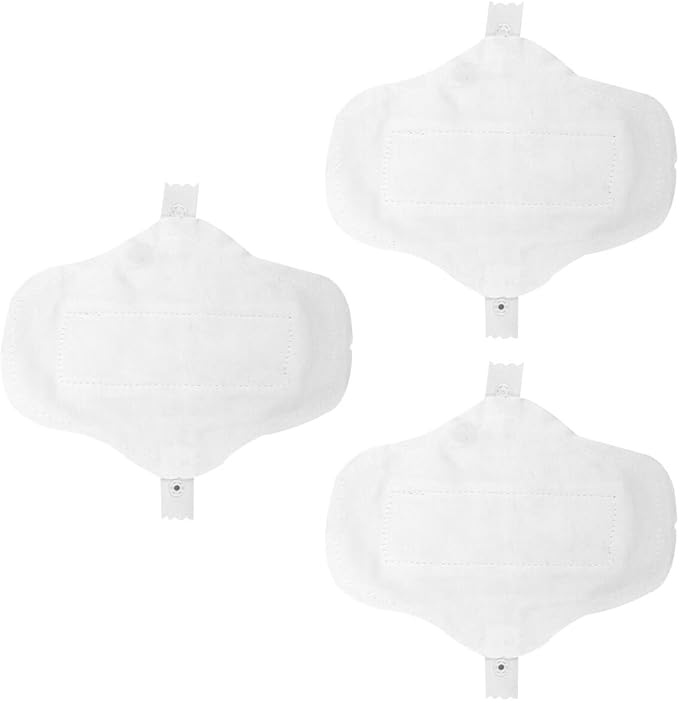 Yardwe 3pcs Reusable Menstrual Pads Organic Cotton Thin Cloth Absorbent Sanitary Towels Washable Feminine Pads for Women
