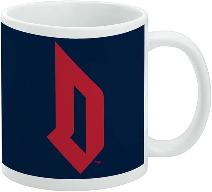 Duquesne University Primary Logo Ceramic Coffee Mug, Novelty Gift Mugs for Coffee, Tea and Hot Drinks, 11oz, White