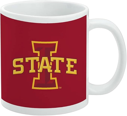Iowa State University Logo Ceramic Coffee Mug, Novelty Gift Mugs for Coffee, Tea and Hot Drinks, 11oz, White