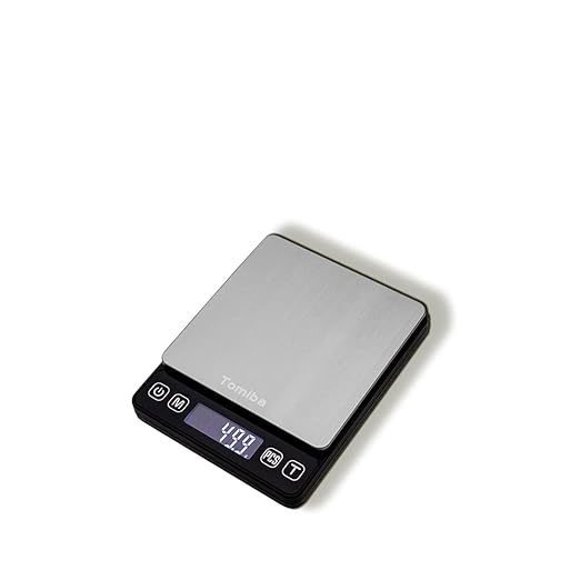 Precision Scale with Hold Function - Tomiba 3000g 0.01oz/0.1g Small Cooking Mini Food Scale Portable Electronic Jewelry Scale Batteries Included