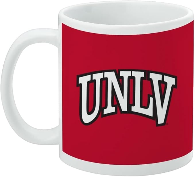 University of Nevada, Las Vegas Primary Logo Ceramic Coffee Mug, Novelty Gift Mugs for Coffee, Tea and Hot Drinks, 11oz, White