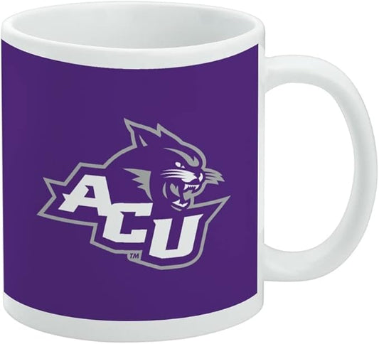 Abilene Christian Primary Logo Ceramic Coffee Mug, Novelty Gift Mugs for Coffee, Tea and Hot Drinks, 11oz, White