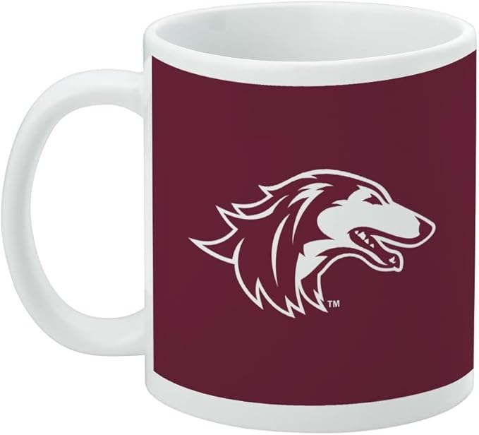 SIU Primary Logo Ceramic Coffee Mug, Novelty Gift Mugs for Coffee, Tea and Hot Drinks, 11oz, White