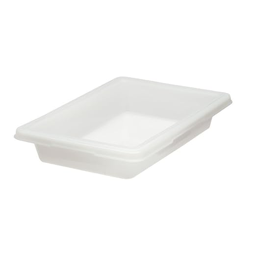 Rubbermaid Commercial Products Food Storage Box, 5 Gallon Capacity, White, for Restaurant/Kitchen/Cafeteria
