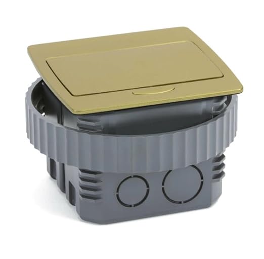 Lew Electric Pop Up Countertop Electrical Outlet, GFCI Receptacle (Brass)