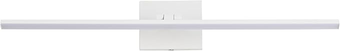 JONATHAN Y JYL7163B Santino 28" Modern Minimalist Swivel Integrated Dimmable LED Rechargeable Picture Light with Touch Sensor for Bedroom, Living Room, Kitchen, Office, White