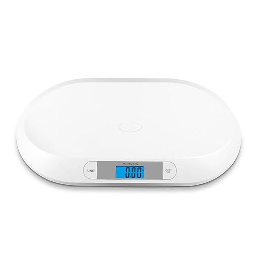 SIKE Feline Scale, Digital Portable Pet Dog Cat Scale; Comfort Baby Scale, 44 Pound Capacity, 3 Weighing Modes, Accurate Digital Scale for Infants, Toddlers, and Babies