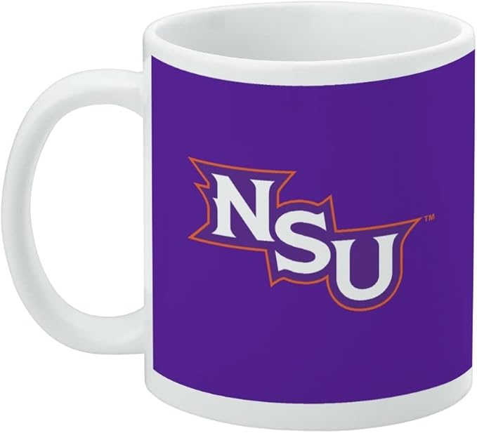 Northwestern State University Primary Ceramic Coffee Mug, Novelty Gift Mugs for Coffee, Tea and Hot Drinks, 11oz, White