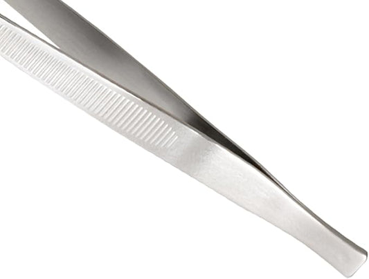 Mercer Culinary 18-8 Stainless Steel Chef Plating Tongs, Straight Tip, 6-1/8 Inch