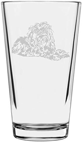 Brussels Griffon Custom Personalized Dog Themed Etched All Purpose 16oz Pint Glass