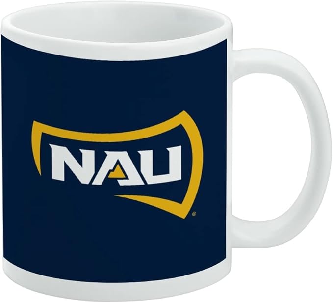 Northern Arizona University Primary Logo Ceramic Coffee Mug, Novelty Gift Mugs for Coffee, Tea and Hot Drinks, 11oz, White