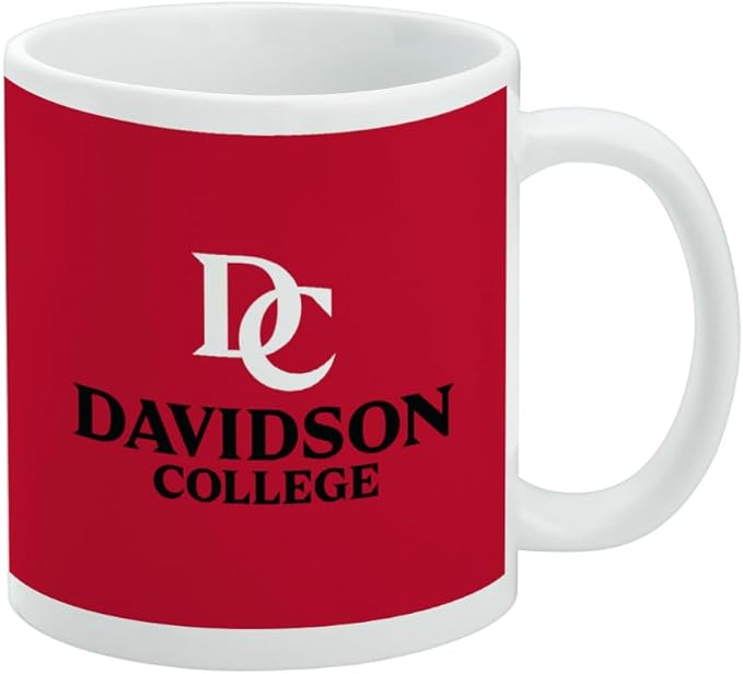 Davidson University Primary Logo Ceramic Coffee Mug, Novelty Gift Mugs for Coffee, Tea and Hot Drinks, 11oz, White