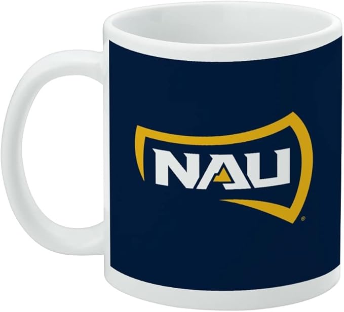 Northern Arizona University Primary Logo Ceramic Coffee Mug, Novelty Gift Mugs for Coffee, Tea and Hot Drinks, 11oz, White