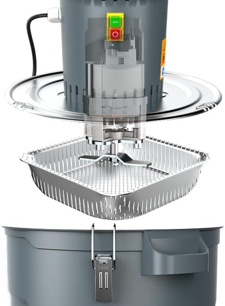 6.6 Gallons Corn Grinder Mill, Dry Grain Mill Grinders Electric, Farm Home Wheat Grinder for Spice Rice Feed Flour Cereals, 7 Sizes Sieves (25L)