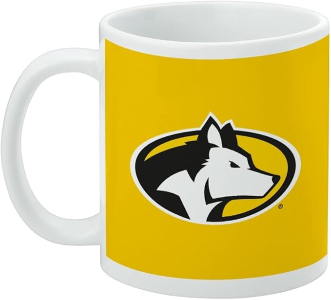 Michigan Tech Primary Logo Ceramic Coffee Mug, Novelty Gift Mugs for Coffee, Tea and Hot Drinks, 11oz, White