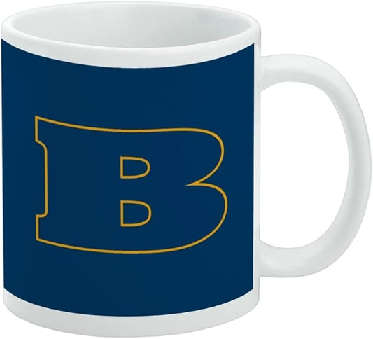 Beloit College Primary Logo Ceramic Coffee Mug, Novelty Gift Mugs for Coffee, Tea and Hot Drinks, 11oz, White