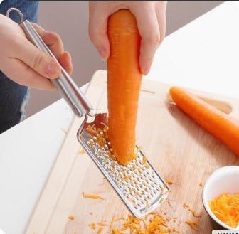 NewlineNY Stainless Steel Kitchen Tools: Veggie Fruit Shredder Slicer Grater Peeler, 4 Pcs Set: 1 Straight 1 Julienne Peeler 1 Cheese Vegetable Grater 1 Traditional