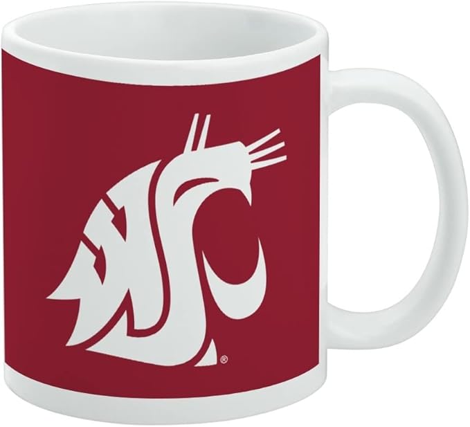 Washington St Primary Logo Ceramic Coffee Mug, Novelty Gift Mugs for Coffee, Tea and Hot Drinks, 11oz, White