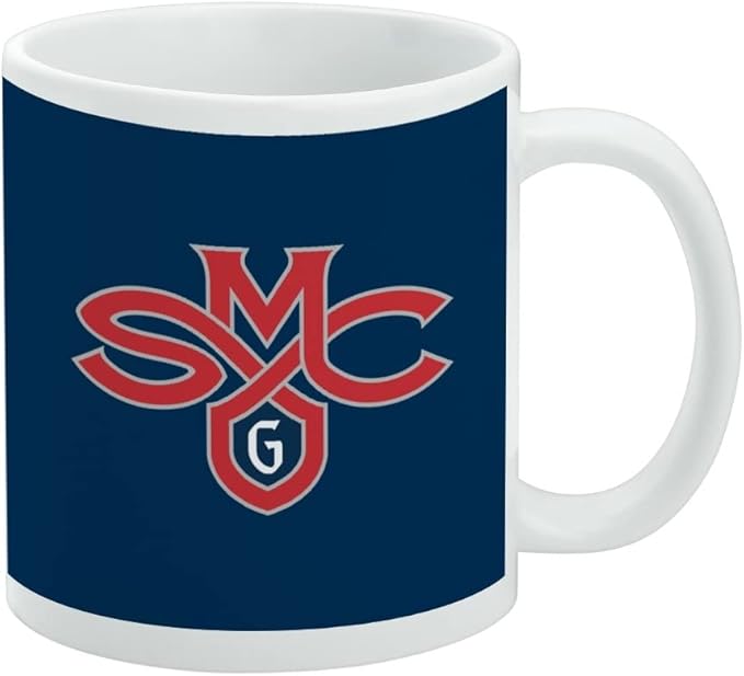 Saint Mary's College Primary Logo Ceramic Coffee Mug, Novelty Gift Mugs for Coffee, Tea and Hot Drinks, 11oz, White