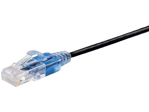 Monoprice Cat6A Ethernet Patch Cable - 30 Feet - Red (5-Pack) Snagless RJ45, UTP, Pure Bare Copper Wire, 10G, 30AWG - SlimRun Series