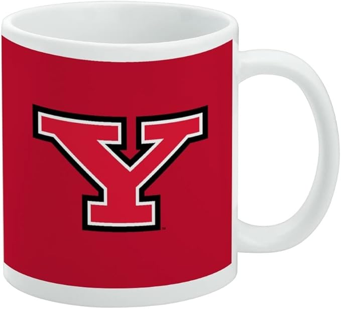 Youngstown State Primary Logo Ceramic Coffee Mug, Novelty Gift Mugs for Coffee, Tea and Hot Drinks, 11oz, White