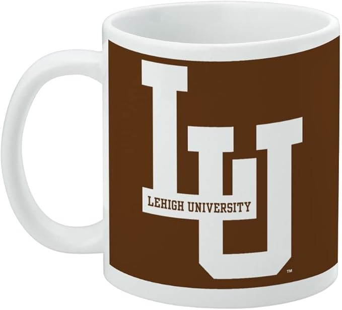 Lehigh University Primary Logo Ceramic Coffee Mug, Novelty Gift Mugs for Coffee, Tea and Hot Drinks, 11oz, White