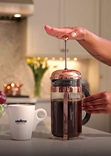 Lavazza Dek Ground Coffee Blend, Decaffeinated Dark Espresso Roast, 8.8-Ounce Bag