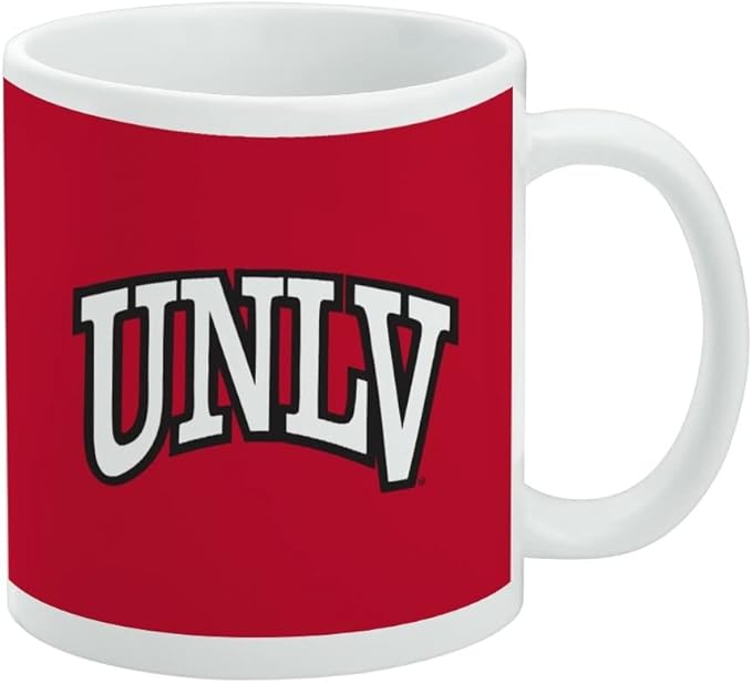 University of Nevada, Las Vegas Primary Logo Ceramic Coffee Mug, Novelty Gift Mugs for Coffee, Tea and Hot Drinks, 11oz, White