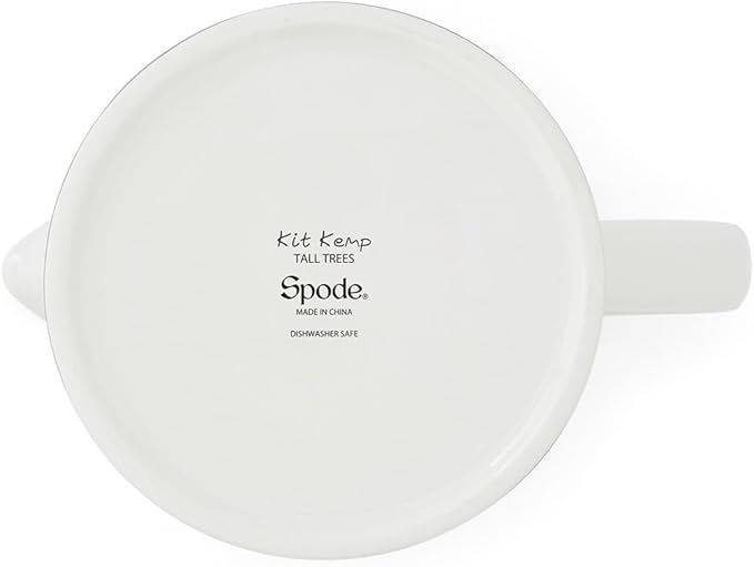 Spode Tall Trees Cafetiere, 28oz - Woodland French Press Coffee Maker for Breakfast Tableware - Porcelain with Stainless Steel Plunger, Coffee Bar Cart Essential - Dishwasher Safe
