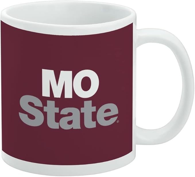 Missouri State University Primary Logo Ceramic Coffee Mug, Novelty Gift Mugs for Coffee, Tea and Hot Drinks, 11oz, White
