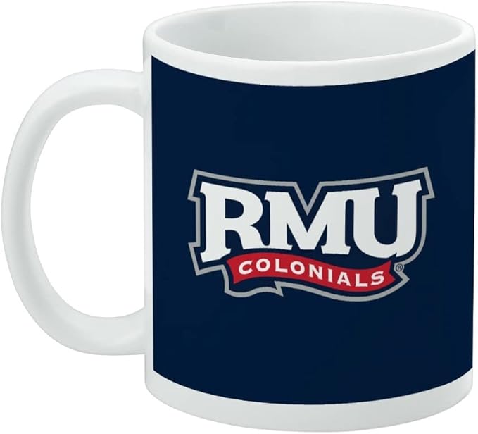 Robert Morris University Primary Logo Ceramic Coffee Mug, Novelty Gift Mugs for Coffee, Tea and Hot Drinks, 11oz, White