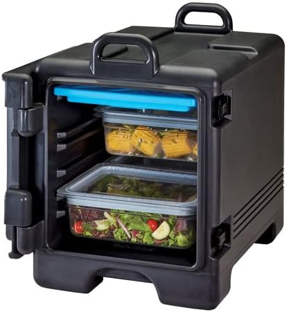Cambro Metal-Hinge Food Pan Carrier, Black