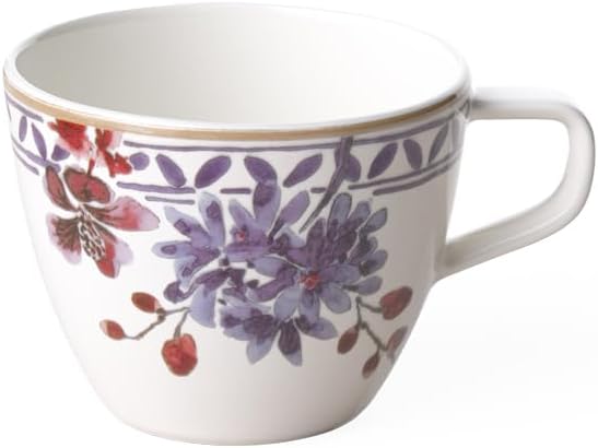 Villeroy & Boch Artesano Provencal Lavender Tea Cup, 8.5 oz, Premium Porcelain, White/Multicolored