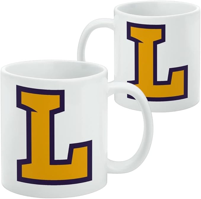 Lipscomb Primary Logo Ceramic Coffee Mug, Novelty Gift Mugs for Coffee, Tea and Hot Drinks, 11oz, White