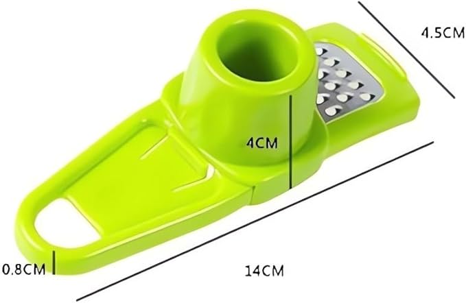 Garlic Grinder - Hand Grinder for Garlic, 2024 New Hand Press Garlic Chopper, Hand Pepper Grinder, Easy and Fast Stainless Steel Garlic Press for Home Daily Use (Green)