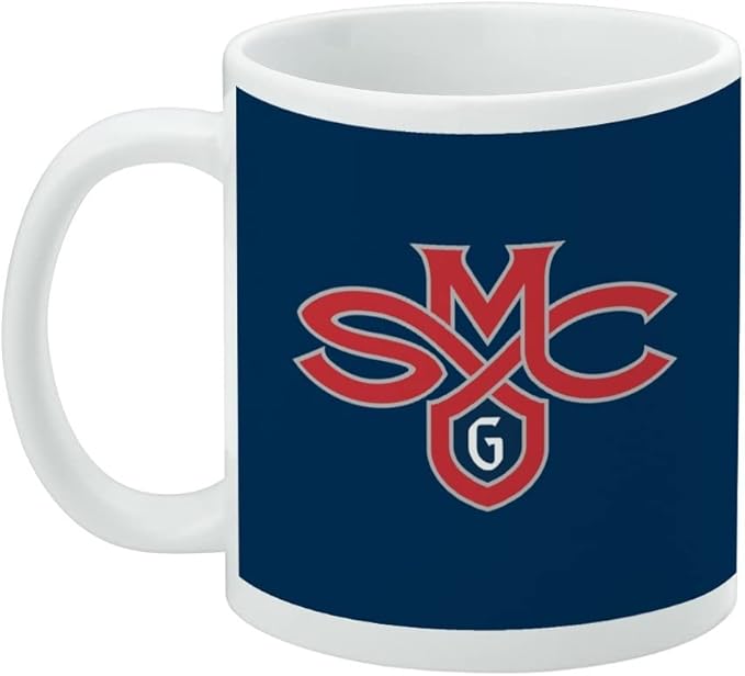 Saint Mary's College Primary Logo Ceramic Coffee Mug, Novelty Gift Mugs for Coffee, Tea and Hot Drinks, 11oz, White