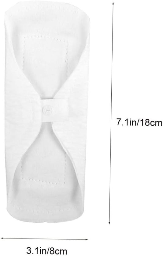 3pcs Reusable Organic Cotton Sanitary Towels Washable Menstrual Pads with Hidden Button for Women Comfortable Breathable Environmentally Friendly