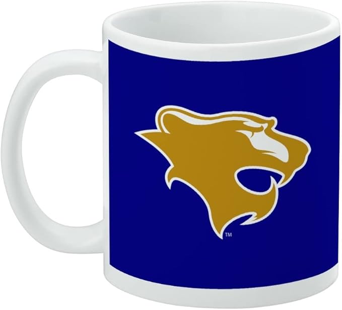 Georgian Court University Primary Logo Ceramic Coffee Mug, Novelty Gift Mugs for Coffee, Tea and Hot Drinks, 11oz, White