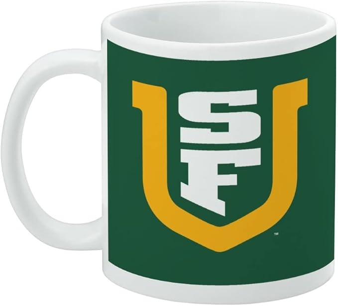 University of San Francisco Primary Logo Ceramic Coffee Mug, Novelty Gift Mugs for Coffee, Tea and Hot Drinks, 11oz, White
