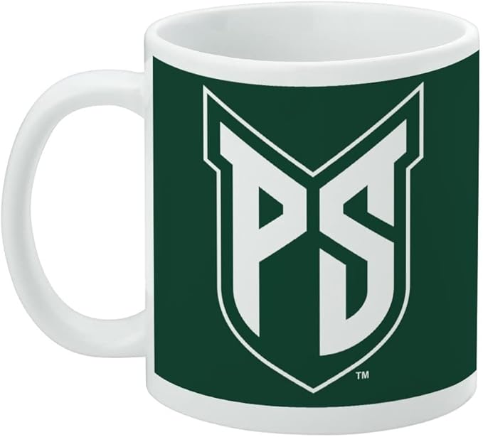 Portland State University Primary Logo Ceramic Coffee Mug, Novelty Gift Mugs for Coffee, Tea and Hot Drinks, 11oz, White