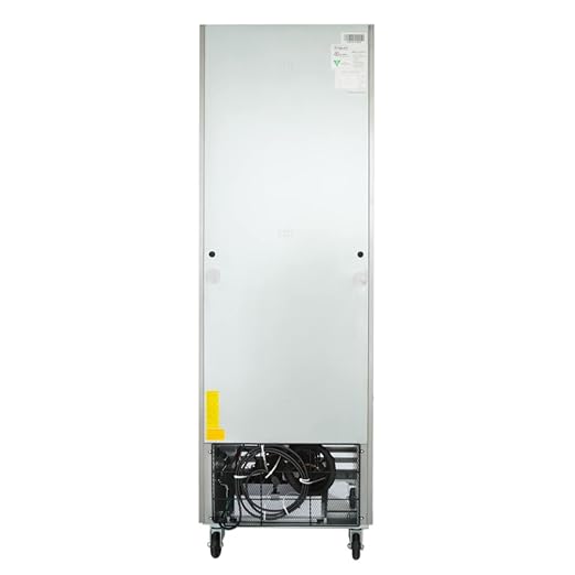 27" Reach-in Refrigerator with One-Swing Solid Door | Commercial Upright Fridge for Restaurant Cafeteria | 17.7 Cu. Ft. Capacity, (3) Shelves | 82.3"H x 26.8"W x 32.7”D, Stainless Steel, 115v