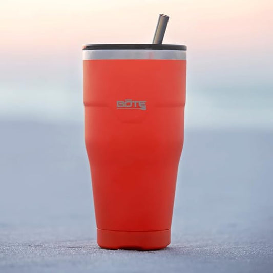 BOTE MagnePod Drinkware MagneTumbler includes Lid with Straw Drink Tumbler Magnetically attaches to Compatible SUPs Kayaks Floats Hangouts 32 oz Multiple Colors