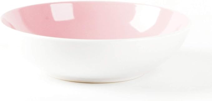 Stoneware Coupe Shape Soup/Pasta Bowl - 8 inch - Set of 6, Very Rose Assorted Colors