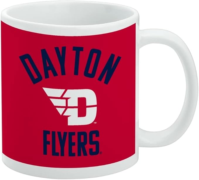 University of Dayton Official Logo Ceramic Coffee Mug, Novelty Gift Mugs for Coffee, Tea and Hot Drinks, 11oz, White